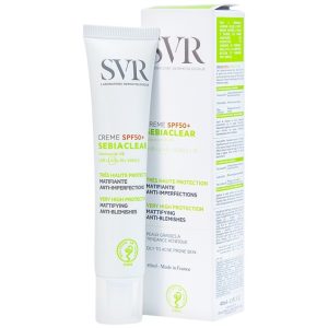 Kem chống nắng dưỡng da vùng mặt SVR Sebiaclear Creme SPF50+ dành cho da dầu, da nhạy cảm (40ml)